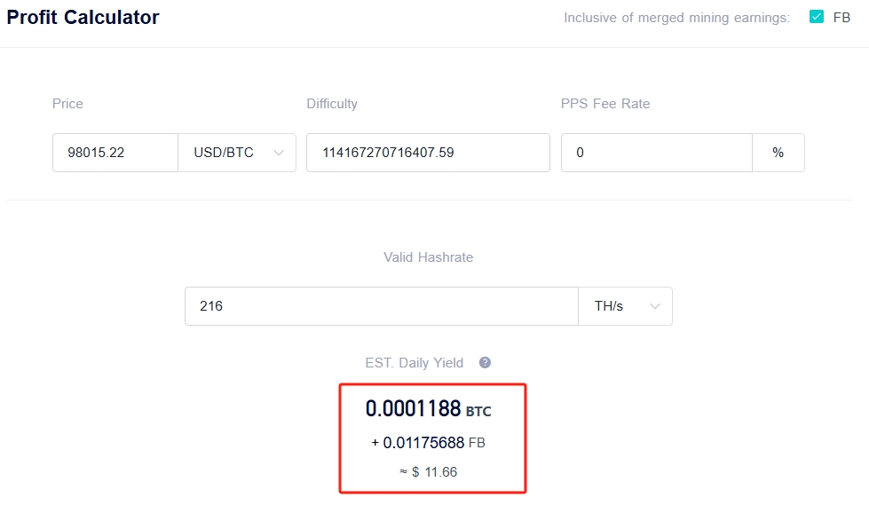 Bitmain Antminer S21 Profitability