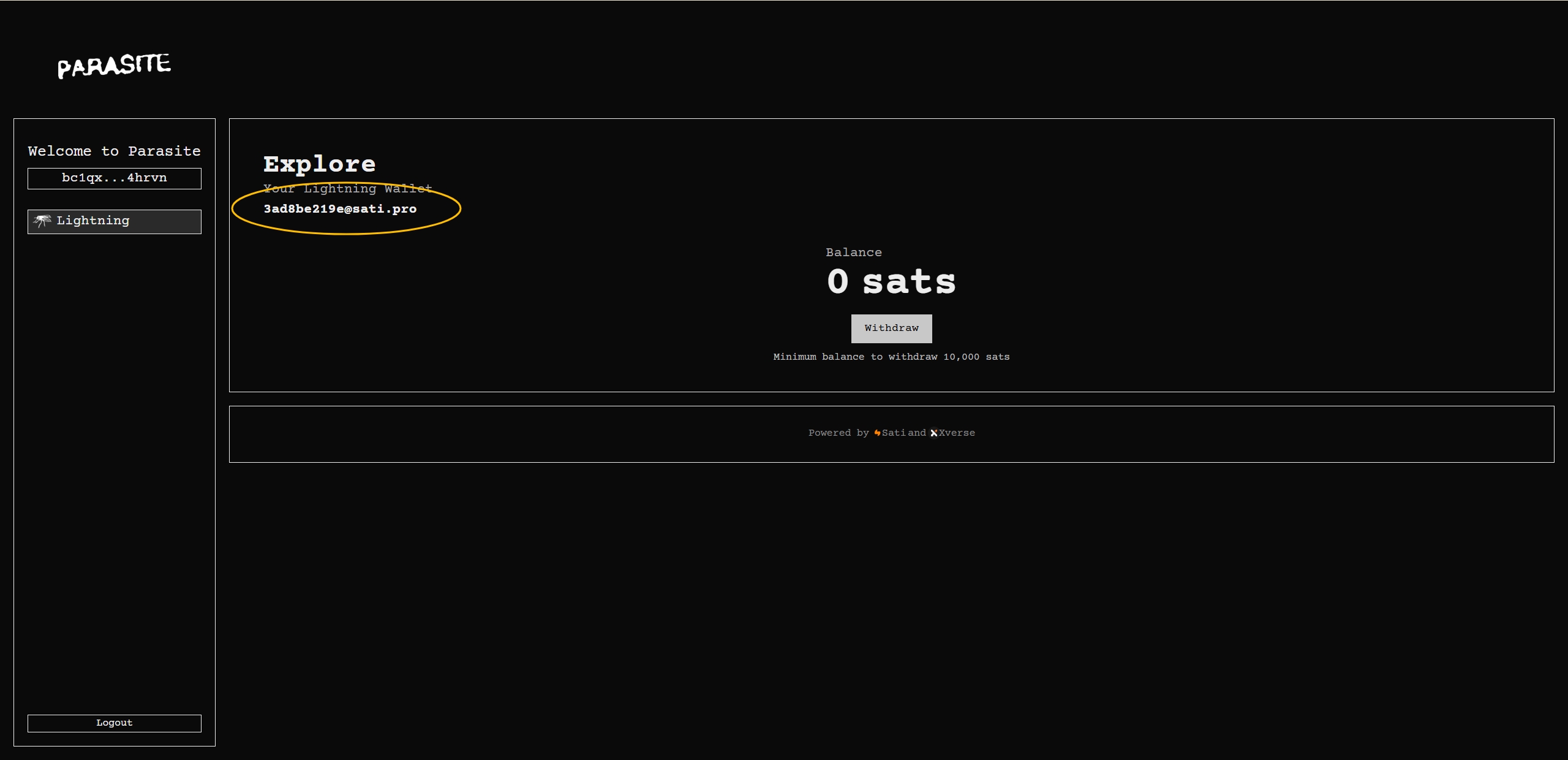 Connect to Parasite Pool